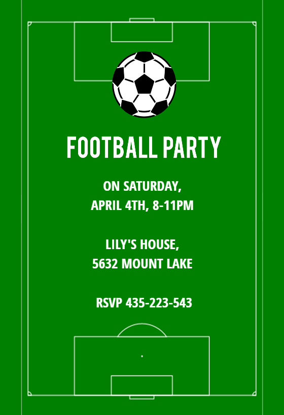 soccer night sports amp games invitation template free soccer invitations templates